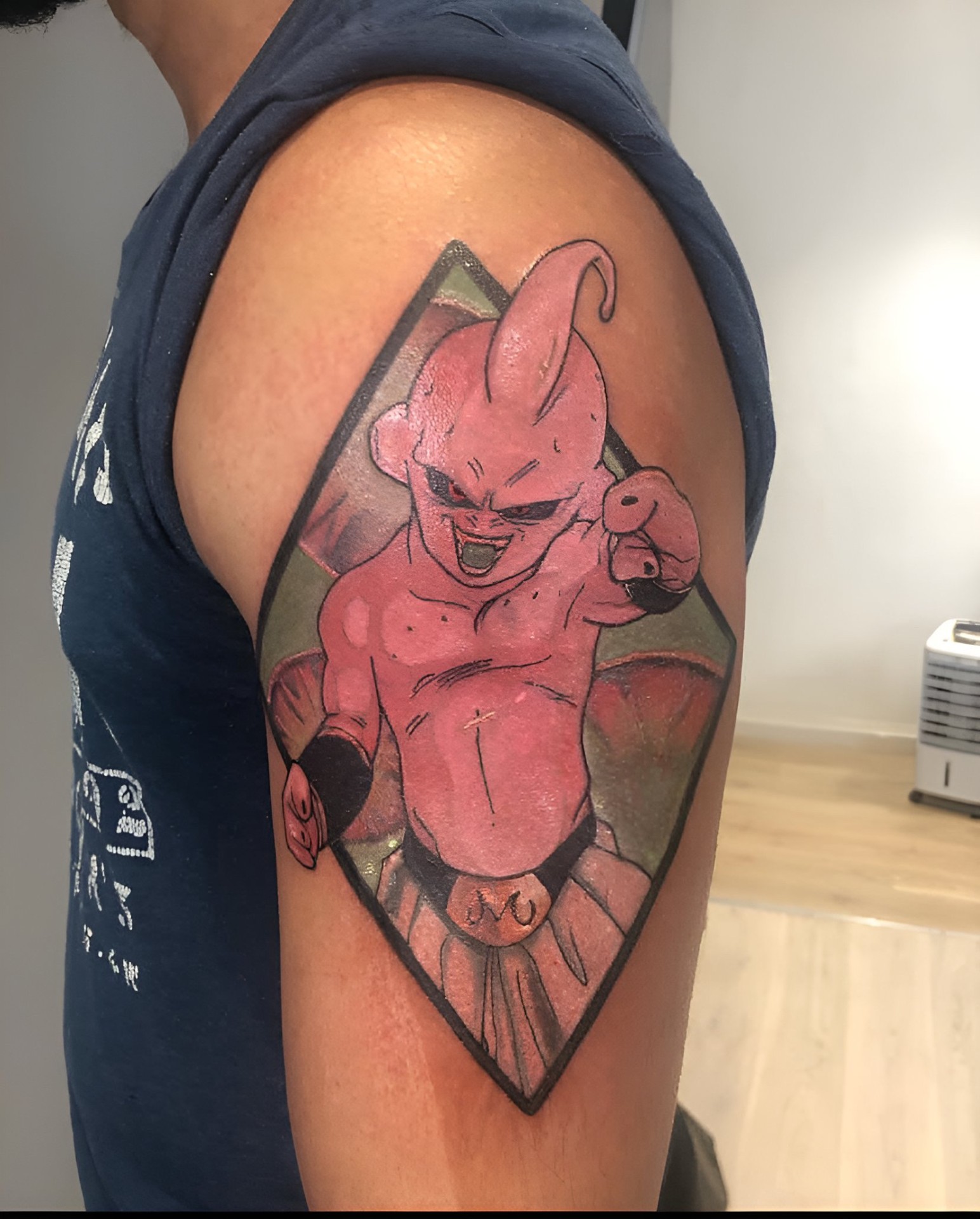 Anime colour portrait tattoo by Rondon Neto